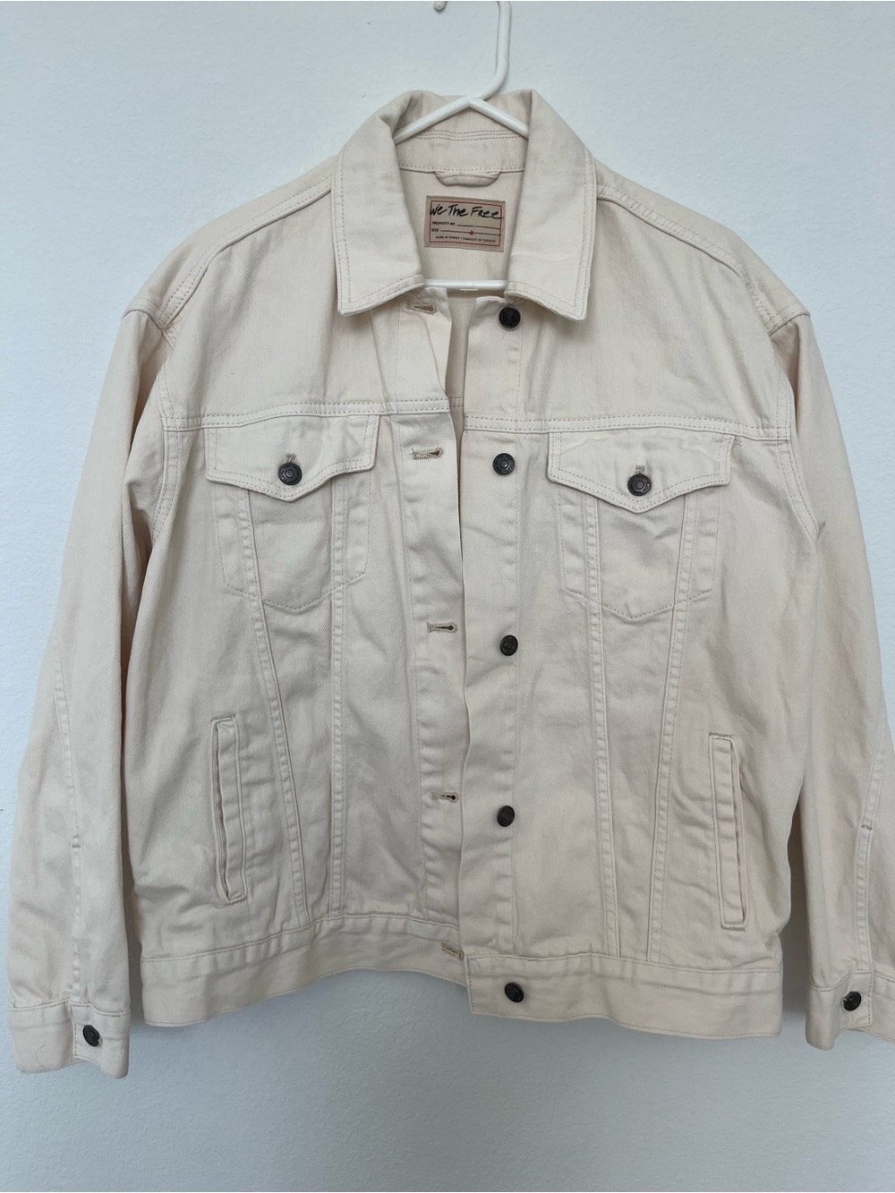 We The Free Women’s Jolene Trucker Denim Jacket in Cream